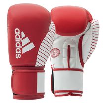 Боксерские перчатки Adidas по версии WAKO для кикбоксинга (adiKBWKF200-RDWH, красно-белые)